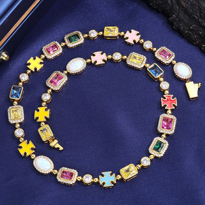 Fashionable Colored Gemstone Jewelry Necklaces