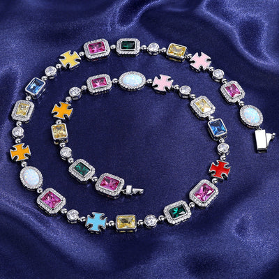 Fashionable Colored Gemstone Jewelry Necklaces