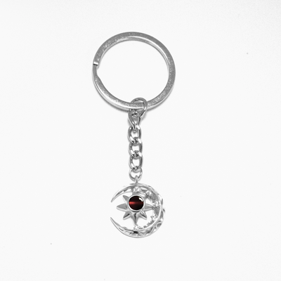 Photo Personalization Moon & Star Keychain