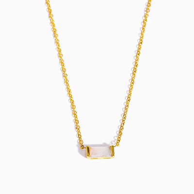 December Birthstone Gold Plated Natural Stone Pendant Bracelet