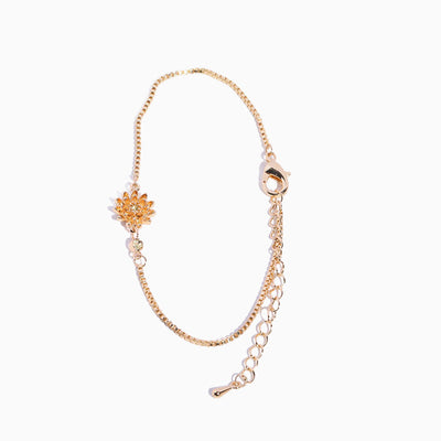 December Birthday Flower Birthstone Diamond Bracelet
