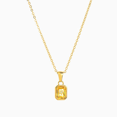 December Birthstone Polaris Pendant Necklace