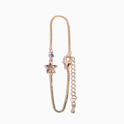 December Birthday Flower Birthstone Diamond Bracelet
