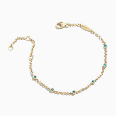 December Birthstone Colored Zirconia Bracelet