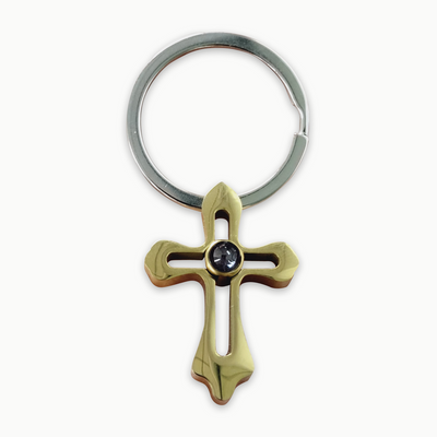 Photo Personalization Cross  Keychain