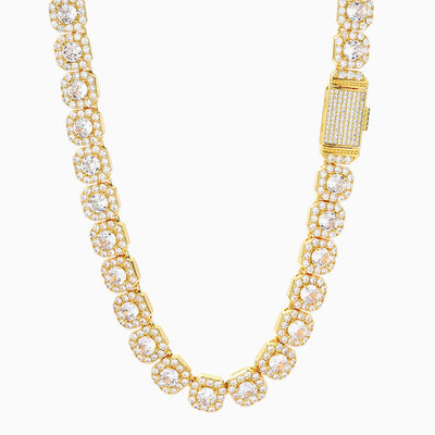 Fashion Square Rock Candy Zirconia Necklace
