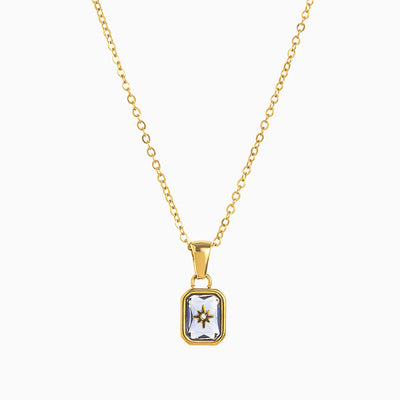 December Birthstone Polaris Pendant Necklace