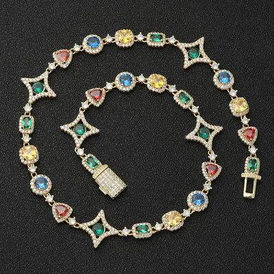 Fashionable Colored Gemstone Necklaces