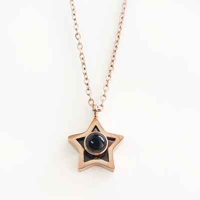 Projection Photo Customed New Star Necklace