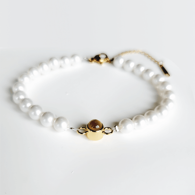 Projection Photo Customed Round Beads Pearl Bracelet