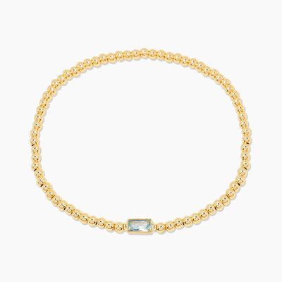 December Birthstone Bead Chain Bracelet
