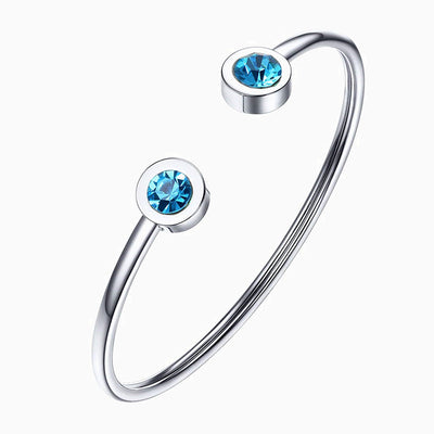 December Birthstone Double Gemstone Simple Bracelet