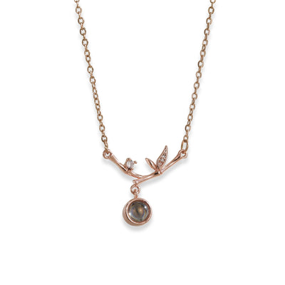 Projection Photo Customed Bamboo Necklace