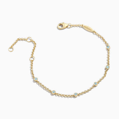 December Birthstone Colored Zirconia Bracelet