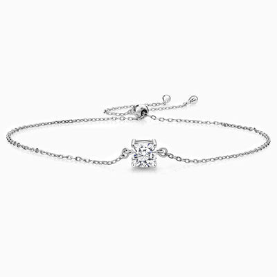 December Birthstone Simple Cube Pendant Bracelet