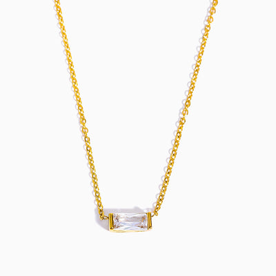 December Birthstone Gold Plated Natural Stone Pendant Bracelet