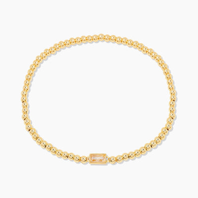December Birthstone Bead Chain Bracelet