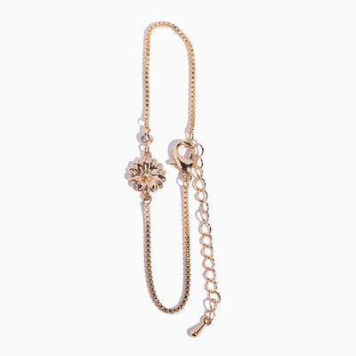 December Birthday Flower Birthstone Diamond Bracelet