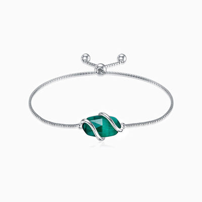 December Birthstone Simple Oval Wrap Bracelet