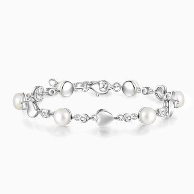 December Birthstone Natural Stone Heart Shape Bracelet