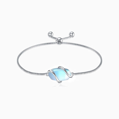 December Birthstone Simple Oval Wrap Bracelet