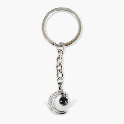 Photo Personalization Moon Keychain