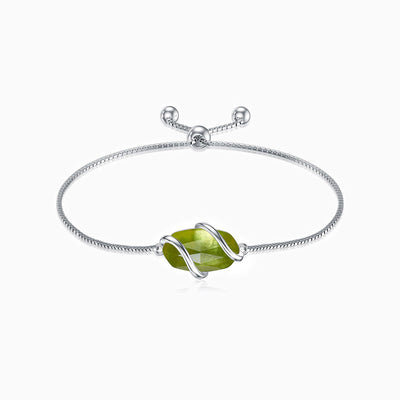 December Birthstone Simple Oval Wrap Bracelet