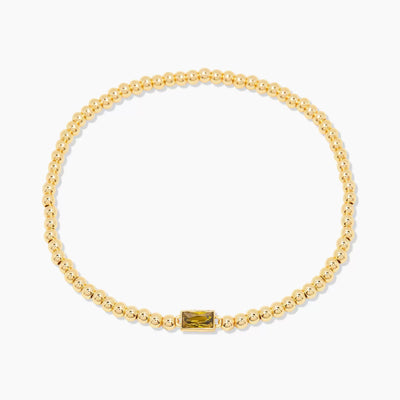December Birthstone Bead Chain Bracelet