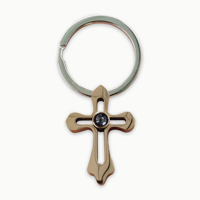 Photo Personalization Cross  Keychain