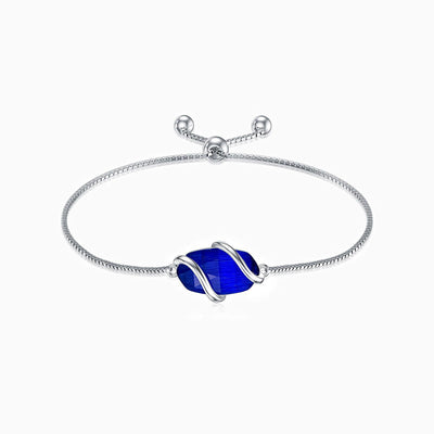 December Birthstone Simple Oval Wrap Bracelet