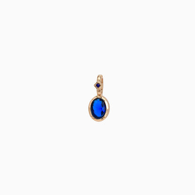 December Birthstone Oval Natural Stone Pendant Necklace