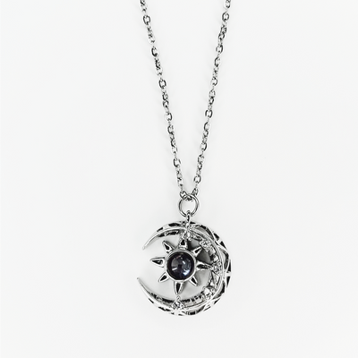 Projection Photo Customed Star & Moon Stone Necklace