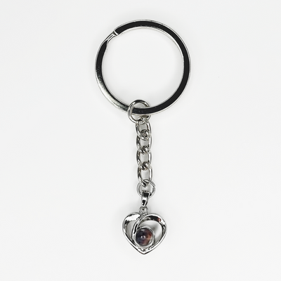 Photo Personalization Rotating Cardioid Keychain