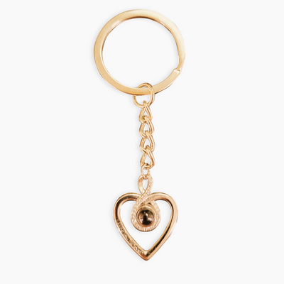 Photo Personalization Study -Hearted Text Keychain