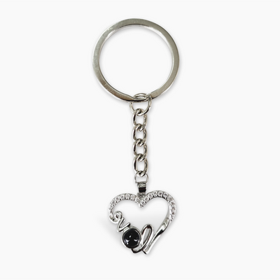 Photo Personalization Love Heart Keychain