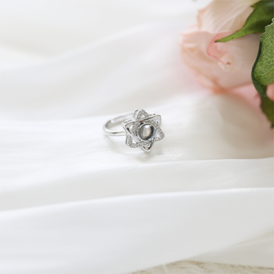 Projection Photo Customed Hexagram Ring