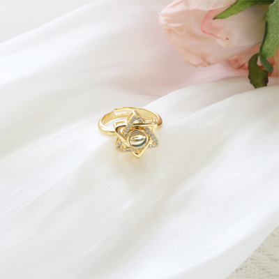 Projection Photo Customed Hexagram Ring