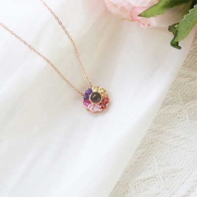 Projection Photo Customed Rainbow Necklace