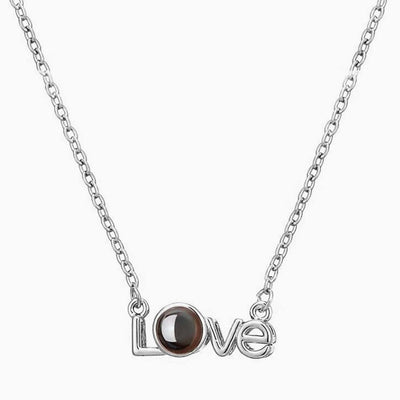 Projection Photo Customed "LOVE" Alphabet  Necklace