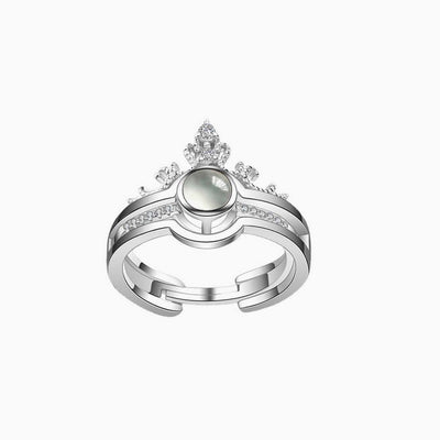 Projection Photo Customed Crown Ring