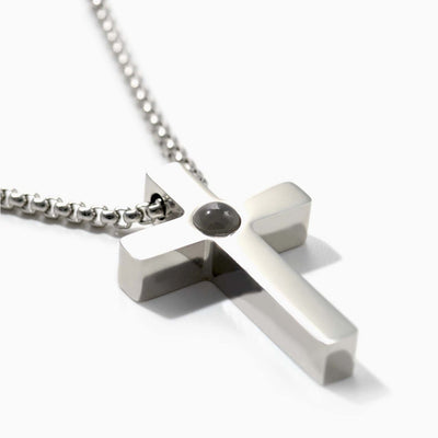 Projection Photo Customed Cross Pendant Necklace